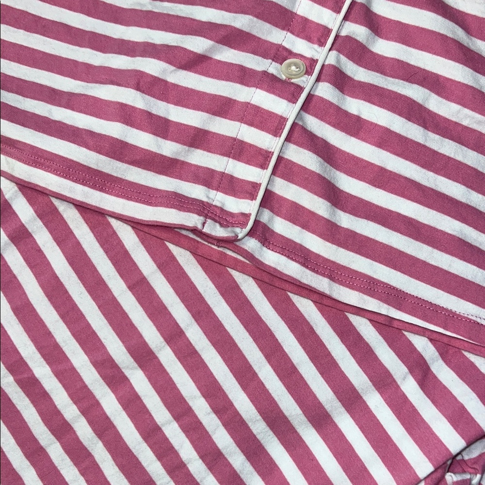J. Crew Pink and White Striped Pajama Set. Size 2X - Picture 13 of 16